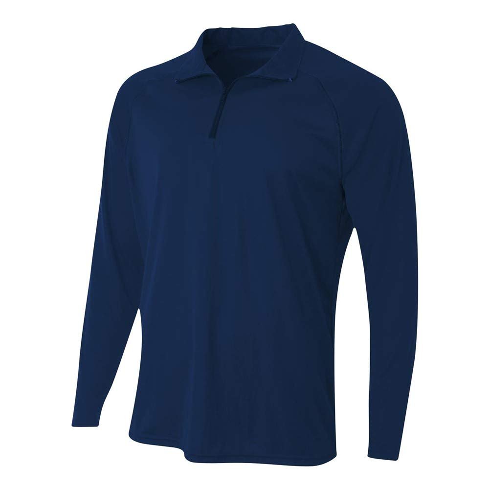 A4 Sportswear Adult 2XL Navy 1/4 Zip