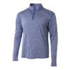 A4 Sportswear Adult Large Light Blue Space Dye 1/4 Zip view 1