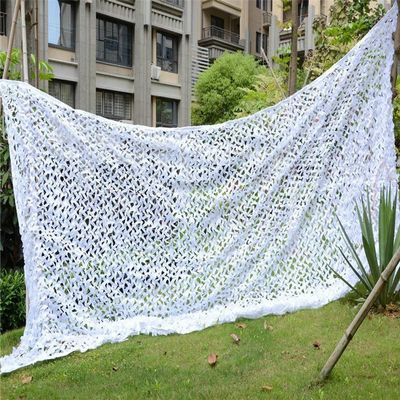 LIYFF-Tarps Military Camouflage Netting Oxford Polyester Reinforced UV Resistant Shade White Camo Net for Sunscreen Nets Camping Shooting Hunting Military Theme Party Decorations