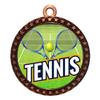 2-1/2 Inch Die-Cast Metal Tennis Medals Award Medallion with Antique Bronze Finish and Attached 2 Inch Full Color Laminated Sport Insert Medal Trophy Trophies view 1