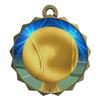 2-1/4 Inch Die-Cast Metal Tennis Medal Award Medallion with Antique Gold Finish and Attached 2 Inch Full Color Laminated Sport Insert Medals Trophy view 1