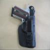 Azula IWB in The Waistband Concealed Carry Leather Holster for Beretta 21, 21A .22 / .25 Black Left Hand view 4