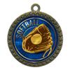 2-1/2 Inch Die-Cast Metal Award Medallion with Antique Gold Finish and Attached 2 Inch Full Color Laminated Sport Insert. view 1