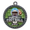 2-1/2 Inch Die-Cast Metal Award Medallion with Antique Silver Finish and Attached 2 Inch Full Color Laminated Sport Insert. view 1