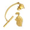 Creative Pewter Designs Gold Plated Mountain Quail Head Tie Tack BG034TT view 1