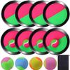 Cooraby Toss and Catch Paddle Game Disc 4 Set Paddle Toss and Catch Ball Sport Game Suitable for Sports, Beach and Party Favor with Storage Bag, 8 Paddles and 8 Balls (15.5cm) view 1
