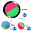 Cooraby Toss and Catch Paddle Game Disc 4 Set Paddle Toss and Catch Ball Sport Game Suitable for Sports, Beach and Party Favor with Storage Bag, 8 Paddles and 8 Balls (15.5cm) view 2