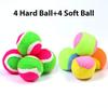 Cooraby Toss and Catch Paddle Game Disc 4 Set Paddle Toss and Catch Ball Sport Game Suitable for Sports, Beach and Party Favor with Storage Bag, 8 Paddles and 8 Balls (15.5cm) view 4