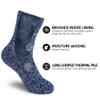 HOT FEET Kids Thermal Socks  Warm Winter Socks for Boys & Girls, Cozy & Insulated, Thick Heated Sock 2 Pack, shoe size 2-6, Navy/White/Black view 4