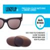 UV CUT Replacement Lenses Compatible with Oakley Flak Jacket XLJ sunglasses - Crafted in USA - Dark Bronze Color Lens view 3