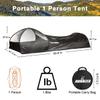 L RUNNZER Pop-Up Single Mosquito Tent, Mosquito Camping Net for Sleeping Outdoor Camping Traveling view 2