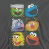 Sesame Street Group Squares Unisex Youth Pull-Over Hoodie for Boys and Girls, Medium Charcoal view 2