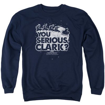 Christmas Vacation You Serious Clark Unisex Adult Crewneck Sweatshirt for Men and Women, 2X-Large Navy
