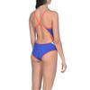 ARENA Icons Team Stripe Women's Swimsuit Super Fly Back One Piece MaxLife Training Suit Stylish Sports Ladies Bathing Suit, Neon Blue/Nectarine, US Size 22 view 3