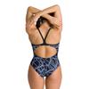 arena Carbonics Pro Light Drop Back Maxlife One Piece Swimsuit, Black - Royal, 22 view 3