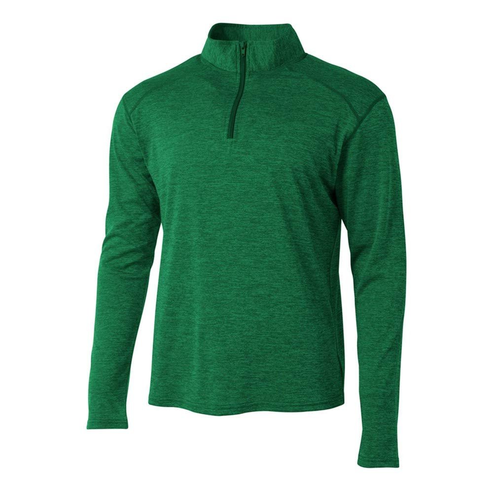 A4 Sportswear Adult X-Small Kelly Space Dye 1/4 Zip