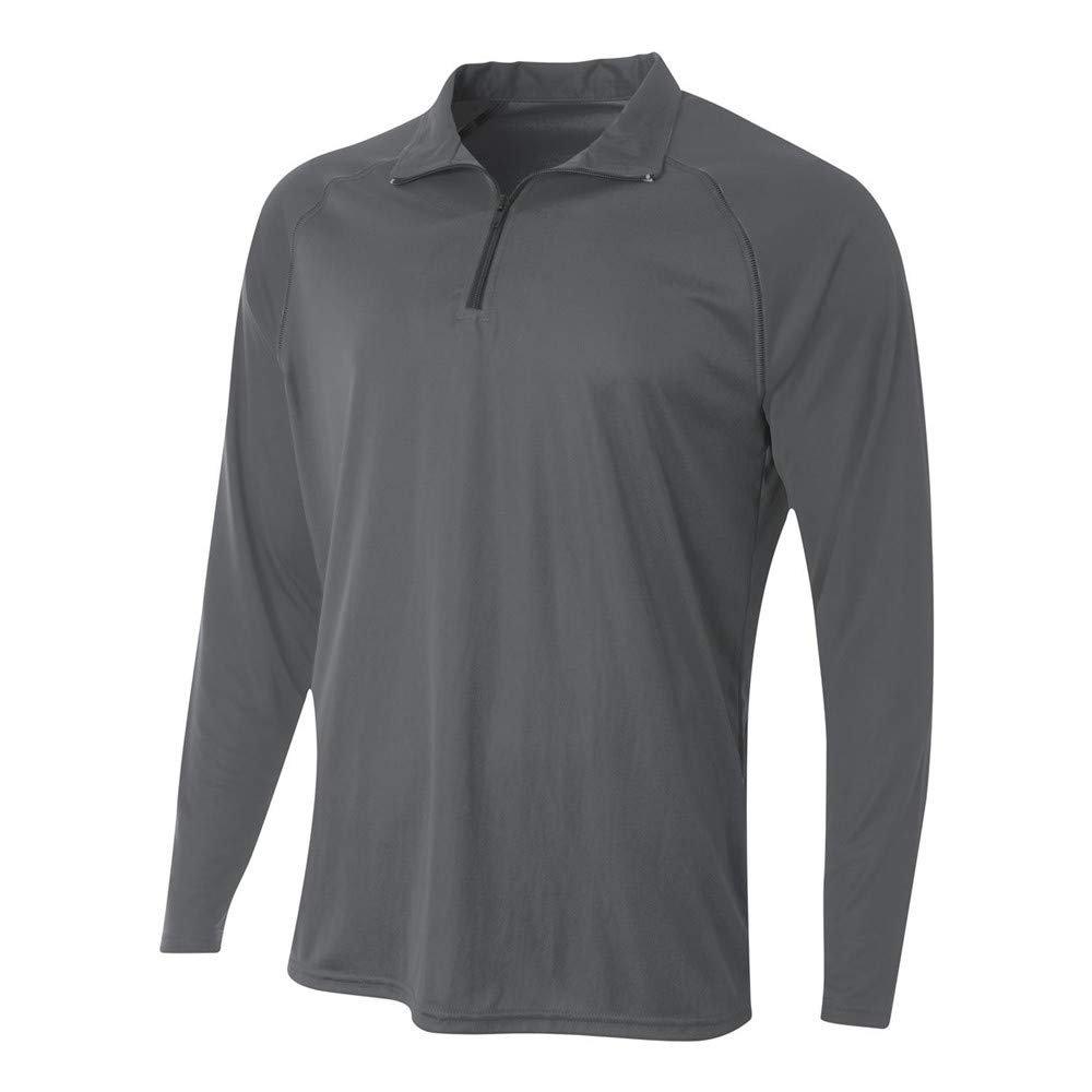 A4 Sportswear Adult 2XL Graphite 1/4 Zip