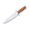 Joker Hunting Knife Colmillo CO108, Blade of 8.46 inches MOVA Steel, Olive Wood Handle, Brown Leather Sheath, Tool for Fishing, Hunting, Camping and Hiking view 1