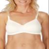 Amoena Womens Mara Padded Wire-Free Pocketed Mastectomy Bra Off White 44B view 1