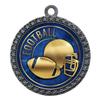 2-1/2 Inch Die-Cast Metal Football Award Medals with Antique Silver Finish and Attached 2 Inch Full Color Insert. EG28 (Pack of 50) view 1