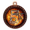2-1/2 Inch Die-Cast Metal Award Medallion with Antique Bronze Finish and Attached 2 Inch Full Color Laminated Sport Insert. view 1
