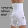 Ouruikia Men's Tummy Control Shapewear High Waist Body Shaper Slimming Underwear Shorts Belly Girdle Boxer Briefs with Fly White XL view 4