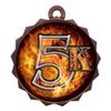 2-1/4 Inch Die-Cast Metal Award Medallion with Antique Bronze Finish and Attached 2 Inch Full Color Laminated Sport Insert. view 1
