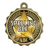 Express Medals Spelling Bee Gold Medal Trophy Award with Neck Ribbon D214-EG200 1PK view 1