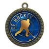 2-1/2 Inch Die-Cast Metal Award Medallion with Antique Gold Finish and Attached 2 Inch Full Color Laminated Sport Insert. view 1