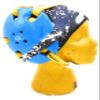 Wrestling Hair Cap - Under The Headgear 4 Strap Style - White Paint Splatter - New in 2019! (Black Trim) view 1