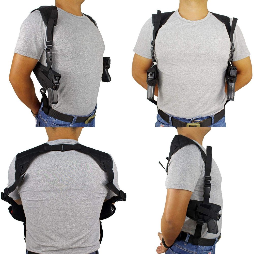 Ace Hunter Trsweater Ultimate Shoulder Holster,Tactical Concealed Double Draw Shoulder Pistol Holster fits Most Handguns