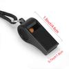 Fya Whistle, Plastic Whistle with Lanyard, Loud Clear Black Whistles Bulk Great for Coaches, Referees, and Officials view 4
