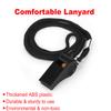 Fya Whistle, Plastic Whistle with Lanyard, Loud Clear Black Whistles Bulk Great for Coaches, Referees, and Officials view 3