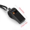 Fya Whistle, Plastic Whistle with Lanyard, Loud Clear Black Whistles Bulk Great for Coaches, Referees, and Officials view 4