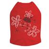 Daisies with Lady Bugs - Dog Shirt, 3XL Red view 1