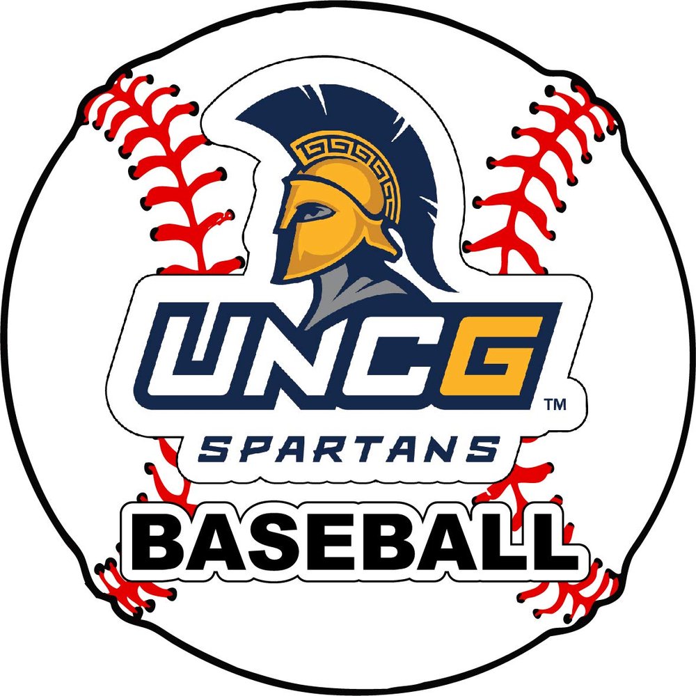 North Carolina Greensboro Spartans 4-Inch Baseball Vinyl Decal Sticker - Officially Licensed Collegiate Product