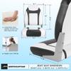 NORTHCAPTAIN S1 Deluxe A Pair of Marine High Back Folding Fishing Boat Seat,Stainless Steel Screws Included,White/Black(2 Seats) view 3