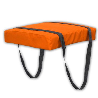 Bradley Type IV Boat Cushion USCG Approved Throwable Flotation Device; Coast Guard Approved Throw Preserver with Foam Cushion; throwable Boat seat Safety Device Neon Orange