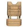 JINJULI Tactical MOLLE Battle Belt + Military Battle Belt Harness Load Bearing H-Harness Patrol Belt For Outdoor Activities (Tan) view 2