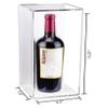 Acrylic Display Case with White Back & Wall Mount Vertical or Horizontal Display Cases for Figures & Memorabilia, Wall Mounted Display Case Clear Showcase Dim: 5.5" L x 5.5" W x 13.25" H (A017-WB-WM) view 2