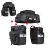 Rhinowalk Bike Pannier Bag Set for Bicycle Cargo Rack Saddle Bag Shoulder Bag Laptop Pannier Rack Bicycle Bag Professional Cycling Accessories 3 in 1-Black view 2
