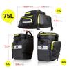 Rhinowalk Bike Pannier Bag Set for Bicycle Cargo Rack Saddle Bag Shoulder Bag Laptop Pannier Rack Bicycle Bag Professional Cycling Accessories 3 in 1-Black view 3