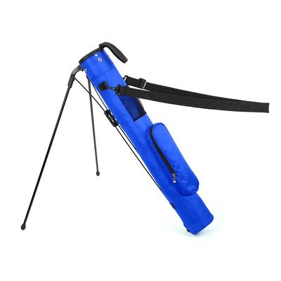 LONGCHAO Golf Bag, Lightweight Golf Club Bags with Stand and Strap, Pitch and Putt Golf Bag 2 Way Driver Golf Bags, (Blue)