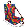 Crazy Creek Original Chair Perfect for Stadium Seats, Camping, Hiking & More, Comfort on All Terrains, Adjustable Straps, Lightweight Design, Water-Resistant Blue Tie Dye view 3