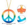 Frienda 24 Pcs Hippie Costume Accessories Set Boho Peace Sign Necklaces Daisy Sunflower Headbands Retro Sunglasses 60s 70s Party Favors Decor for Groovy Party Girls Birthday Supplies view 3