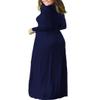 Clopon Women's Long Sleeve Dress with Pockets Solid Color Long Maxi Dresses for Ladies Casual Dress view 3