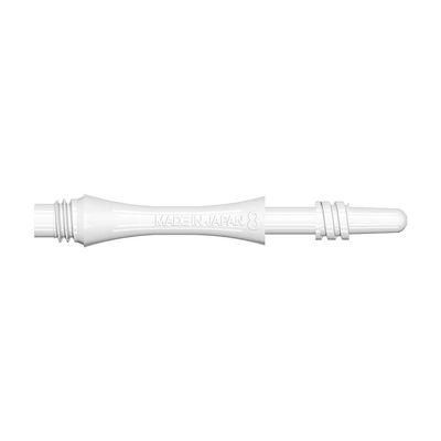 8 Flight White Spin Shafts Moulded Flight System - Medium 33mm