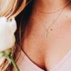 Befettly Women 14k Gold Filled Polished Layered Cross Necklace view 3