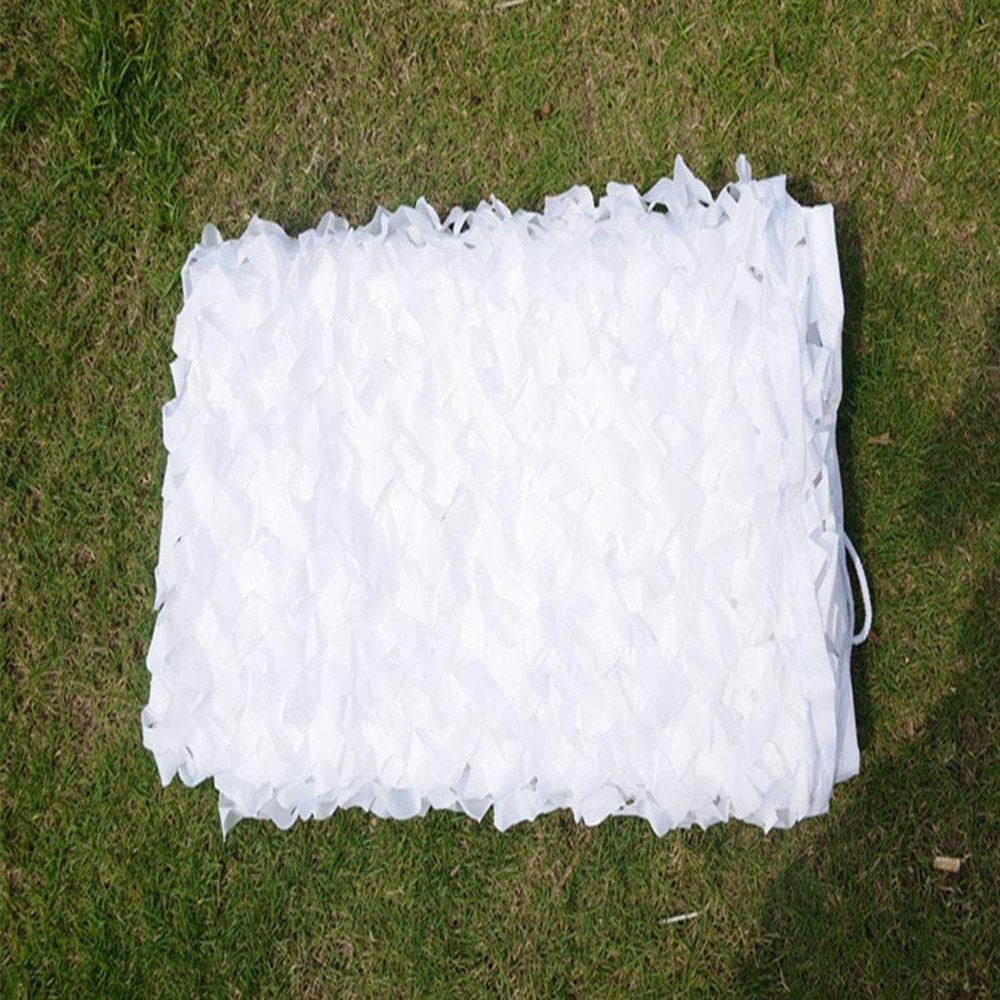 LIYFF-Tarps Camouflage Netting Military Sun Shading White Camo Netting for Sunscreen Nets Wildlife Hunting, Photography, Car Sun Shade, Leisure Camping, Bars, Woodland