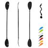 OCEANBROAD Kayak Paddle 90.5in/230cm Alloy Shaft Kayaking Boating Canoeing Oar with Paddle Leash 1 Paddle, Black view 1